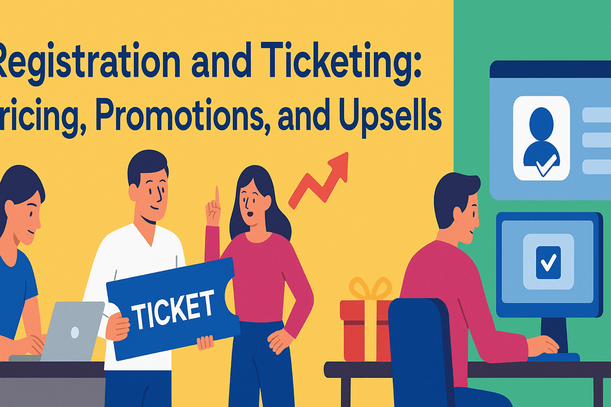 REGISTRATION AND TICKETING: PRICING, PROMOTIONS, AND UPSELLS